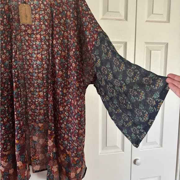 Brand new with tags Sierra Mixed Print Kimono from Natural Life. - Picture 2 of 5
